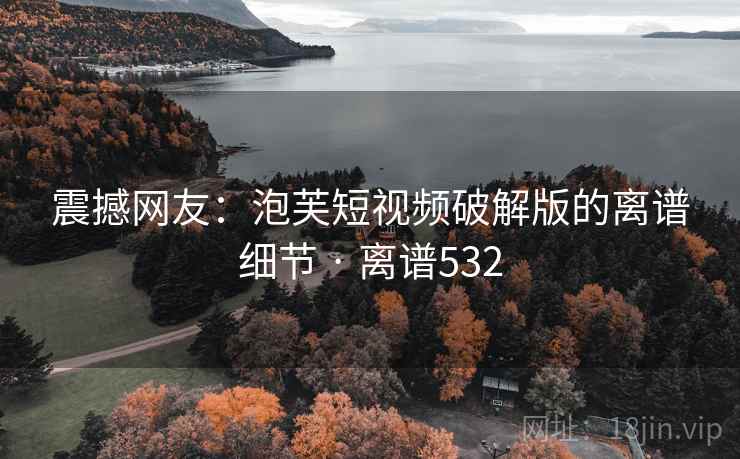 震撼网友:泡芙短视频破解版的离谱细节 · 离谱532 第2张 震撼网友:泡芙短视频破解版的离谱细节 · 离谱532 第2张