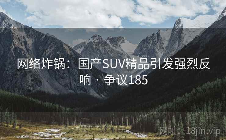 网络炸锅：国产SUV精品引发强烈反响 · 争议185