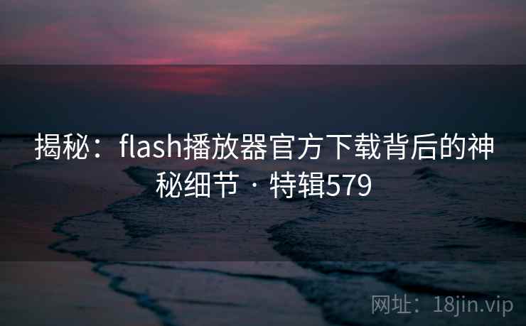 揭秘：flash播放器官方下载背后的神秘细节 · 特辑579  第2张